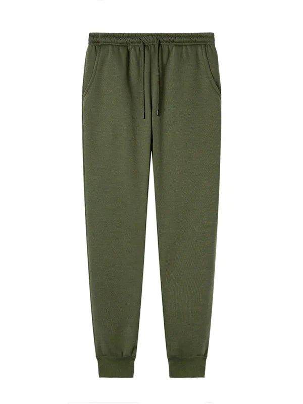 Casual Men's Joggers – Mid Rise Drawstring Fit -Guocali