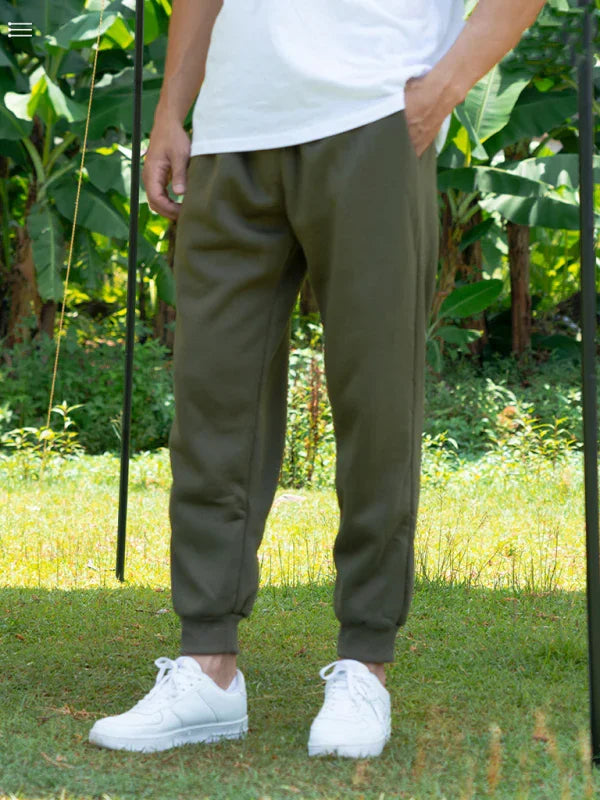 Casual Men's Joggers – Mid Rise Drawstring Fit -Guocali