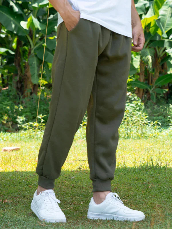 Casual Men's Joggers – Mid Rise Drawstring Fit -Guocali