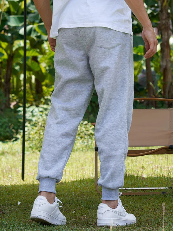 Casual Men's Joggers – Mid Rise Drawstring Fit -Guocali