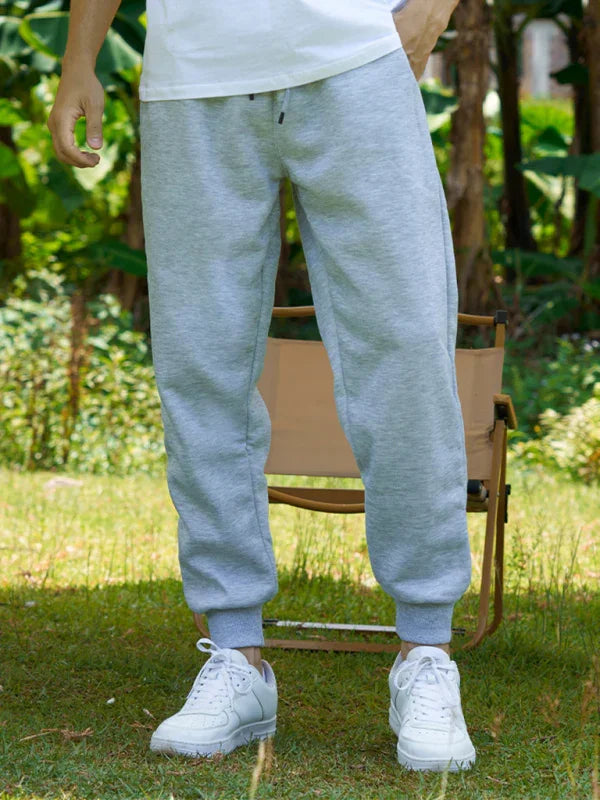 Casual Men's Joggers – Mid Rise Drawstring Fit -Guocali