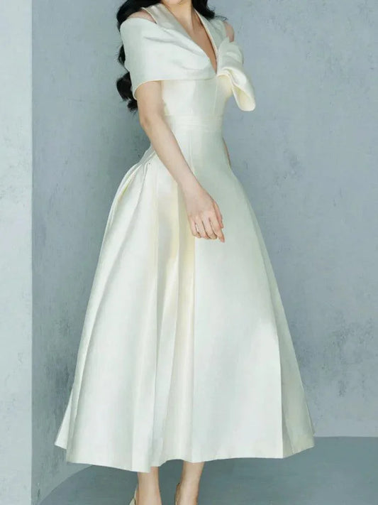 Fairy Style V-Neck 3D Bow Dress -Guocali