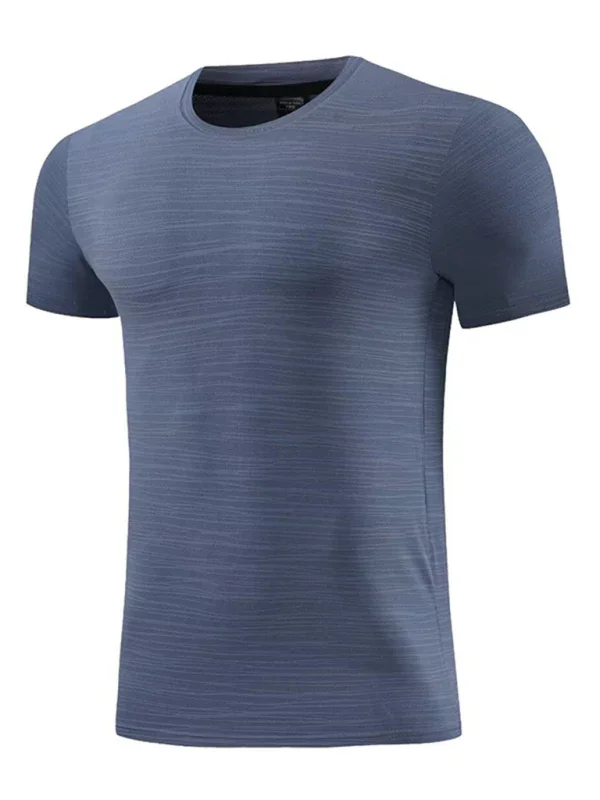 Men Round-Neck Short-Sleeves T-Shirt – Moisture-Wicking - Black