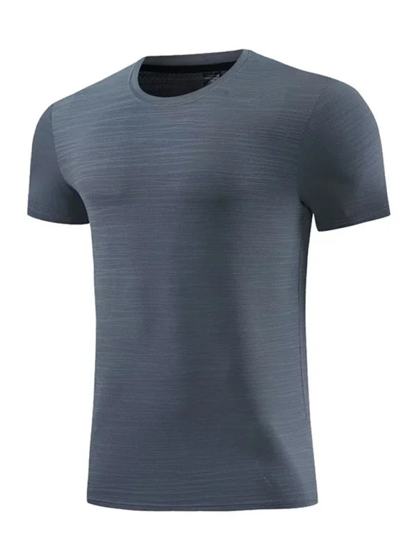 Men Round-Neck Short-Sleeves T-Shirt – Moisture-Wicking - Black