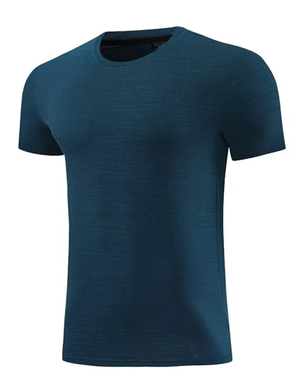 Men Round-Neck Short-Sleeves T-Shirt – Moisture-Wicking - Black