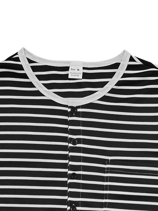Men Long Sleeves Regular Fit Henley Shirt – Stretchable - Beige, White