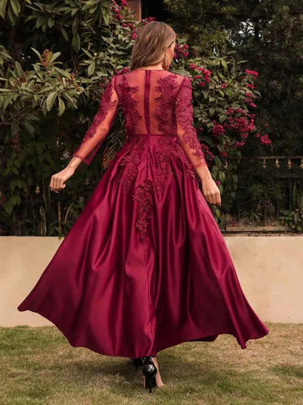 Ladies Maxi Banquet Party Dress -Guocali