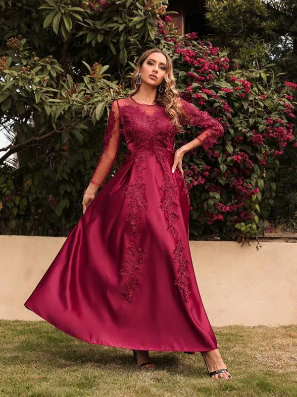 Ladies Maxi Banquet Party Dress -Guocali