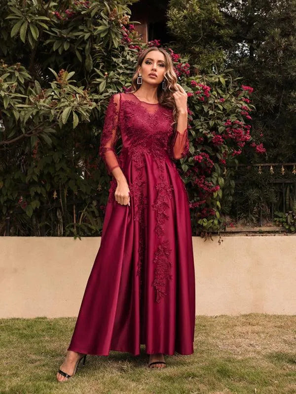 Ladies Maxi Banquet Party Dress -Guocali