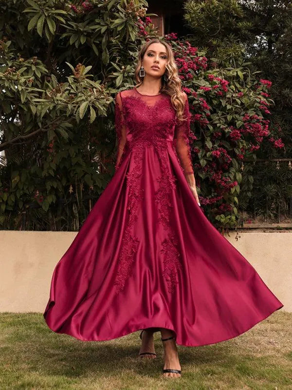 Ladies Maxi Banquet Party Dress -Guocali