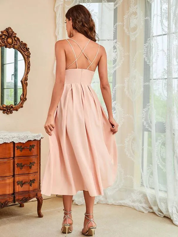Ladies Strap Summer Dress -Guocali