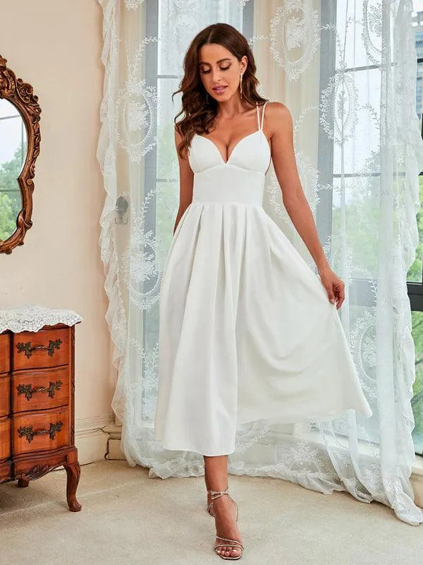 Ladies Strap Summer Dress -Guocali