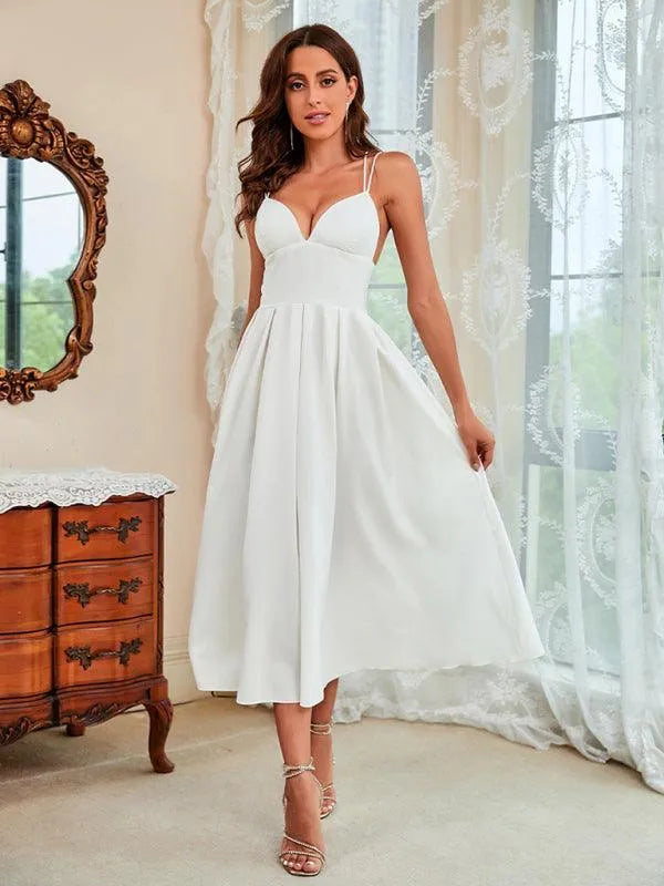 Ladies Strap Summer Dress -Guocali
