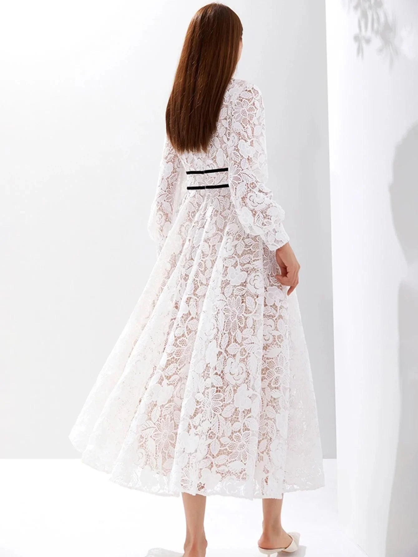 Luxury Embroidered Long Maxi Evening Dress -Guocali