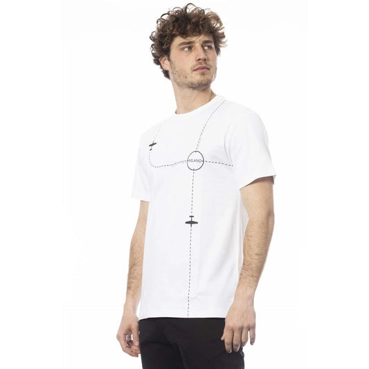 Men Crew-Neck Short-Sleeves T-Shirt – Breathable - White -Guocali