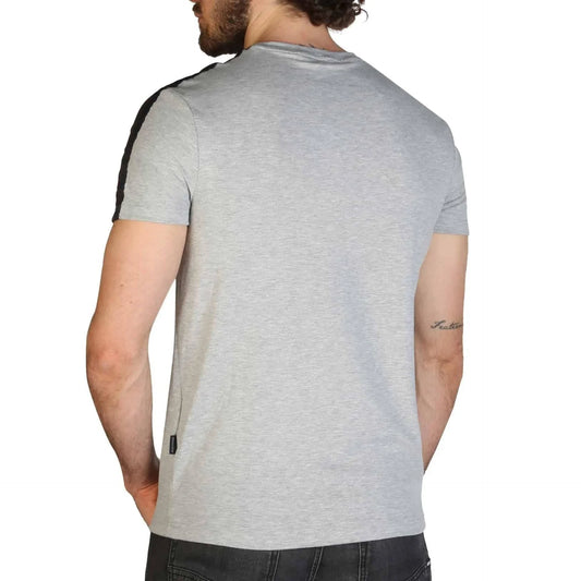 Men Crew-Neck Short-Sleeves T-Shirt – Stretchable - Gray -Guocali