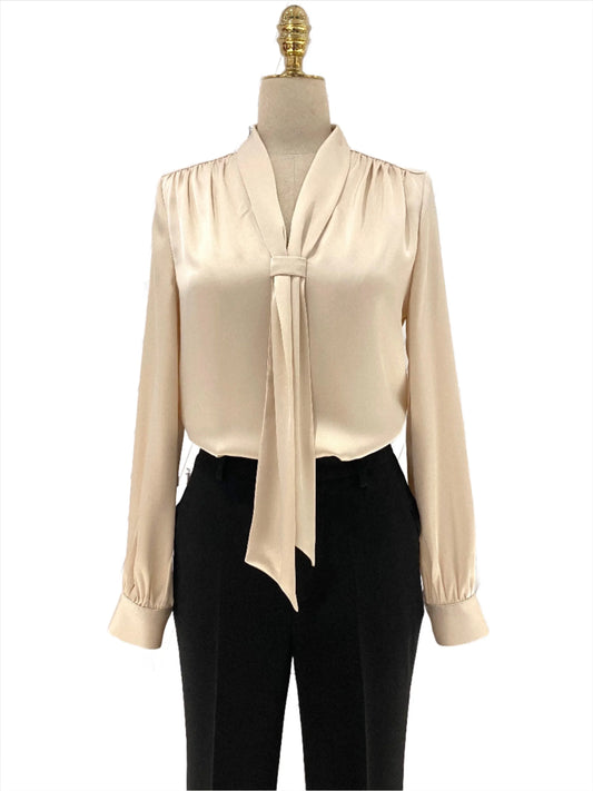 Silk Satin Women Blouse -Guocali