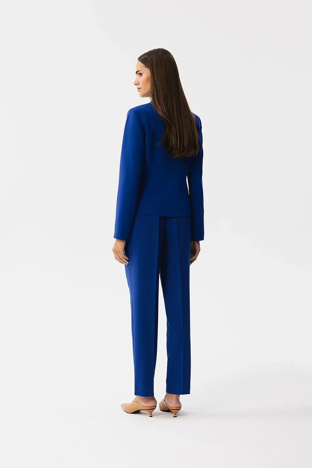Women Blazer - Stretchable - 1-Button - blue -Guocali