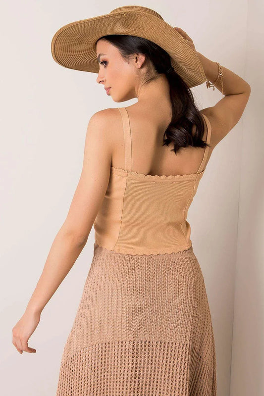 Women Camisole Top – Square-Neck Crop Top -Guocali