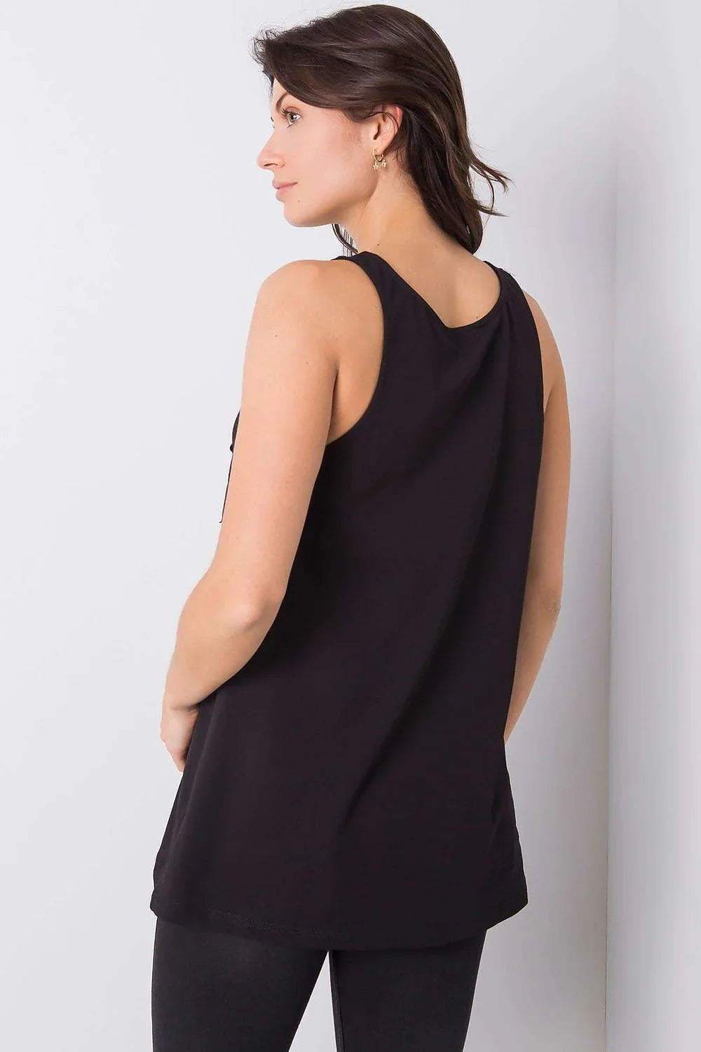 Women Sleeveless Top – Round-Neck Sleeveless Top -Guocali