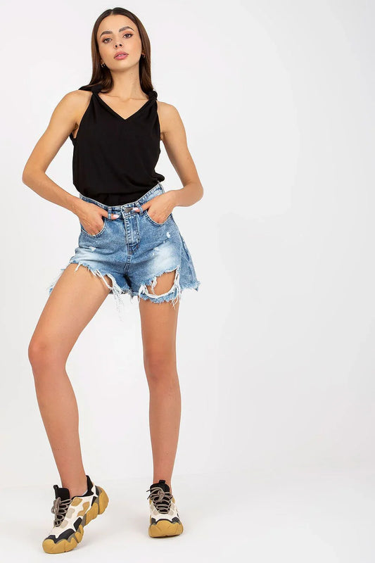 Women Tie-front Top – V-Neck Tie-Front Top -Guocali