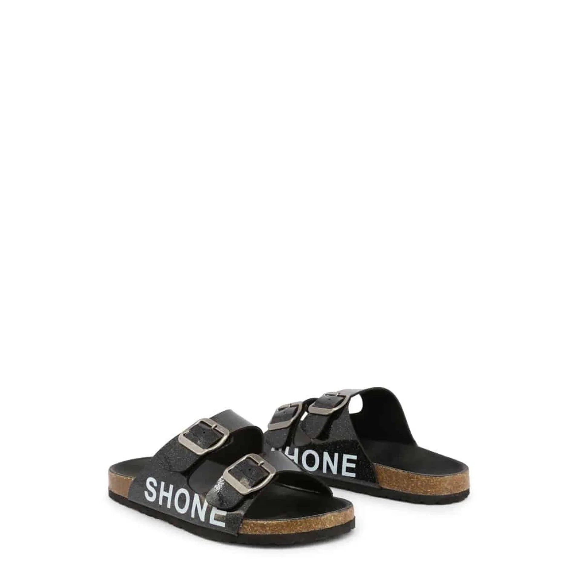 Girls Logo Buckle Casual Flip Flops