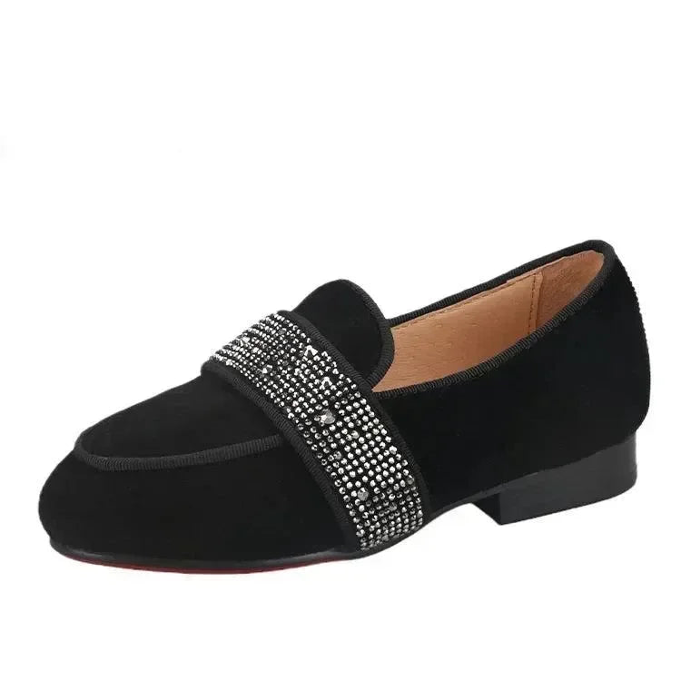 Kids Casual Slipper Dress Loafers - Slip-On Flat Shoes