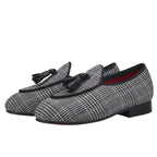 Kids Casual Tassel Dress Loafers - Slip-On Flat Shoes