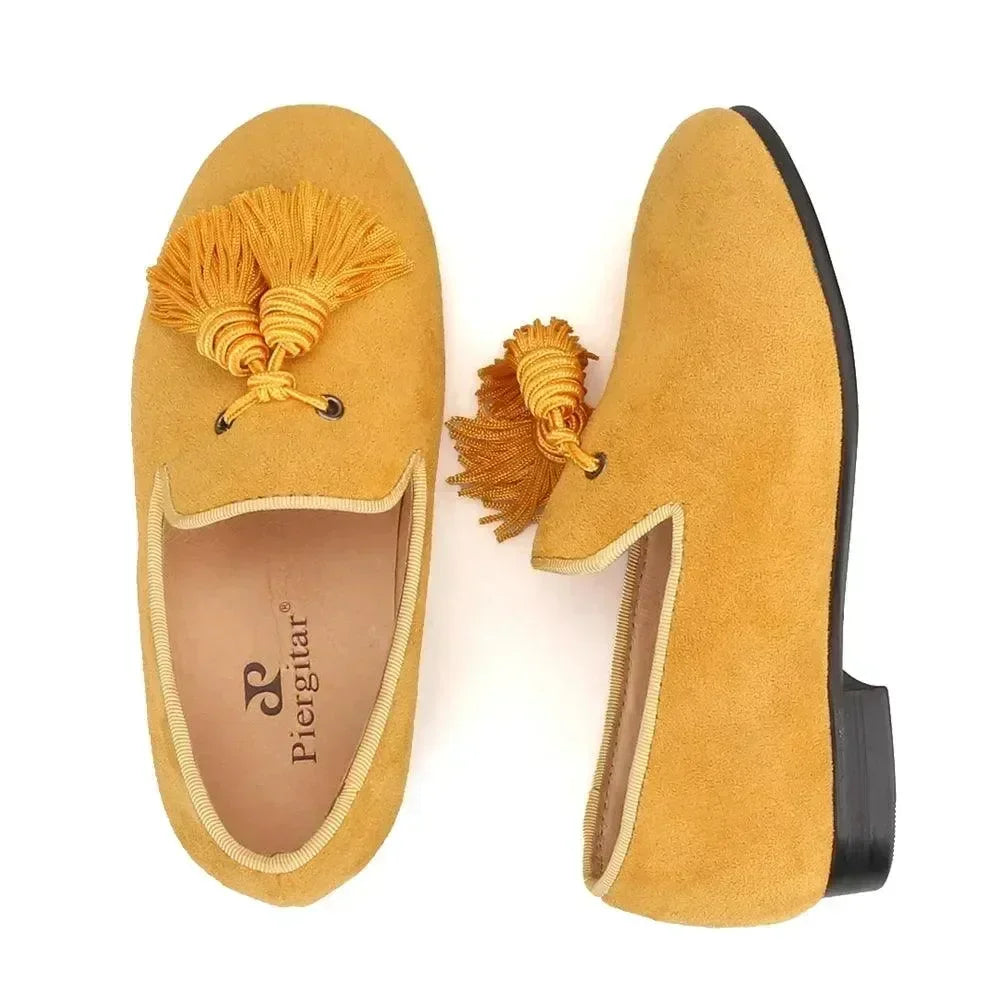Kids Casual Tassel Dress Loafers - Slip-On Slip-On Formal Dress Shoes