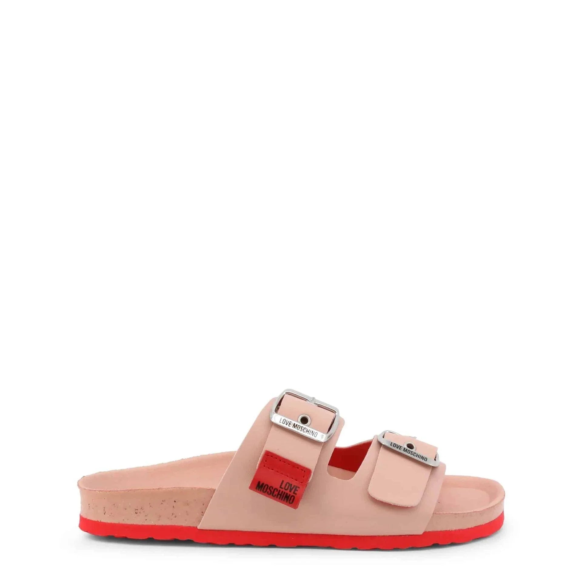 Love Moschino Women Casual Buckle Slide Sandals