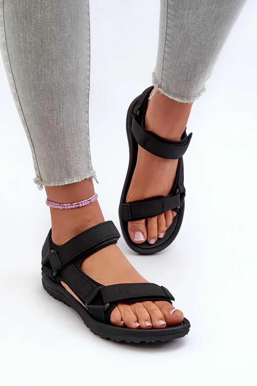 Women Abstract Sport Velcro Walking Sandals