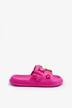 Women Appliqué Beach Flip Flops