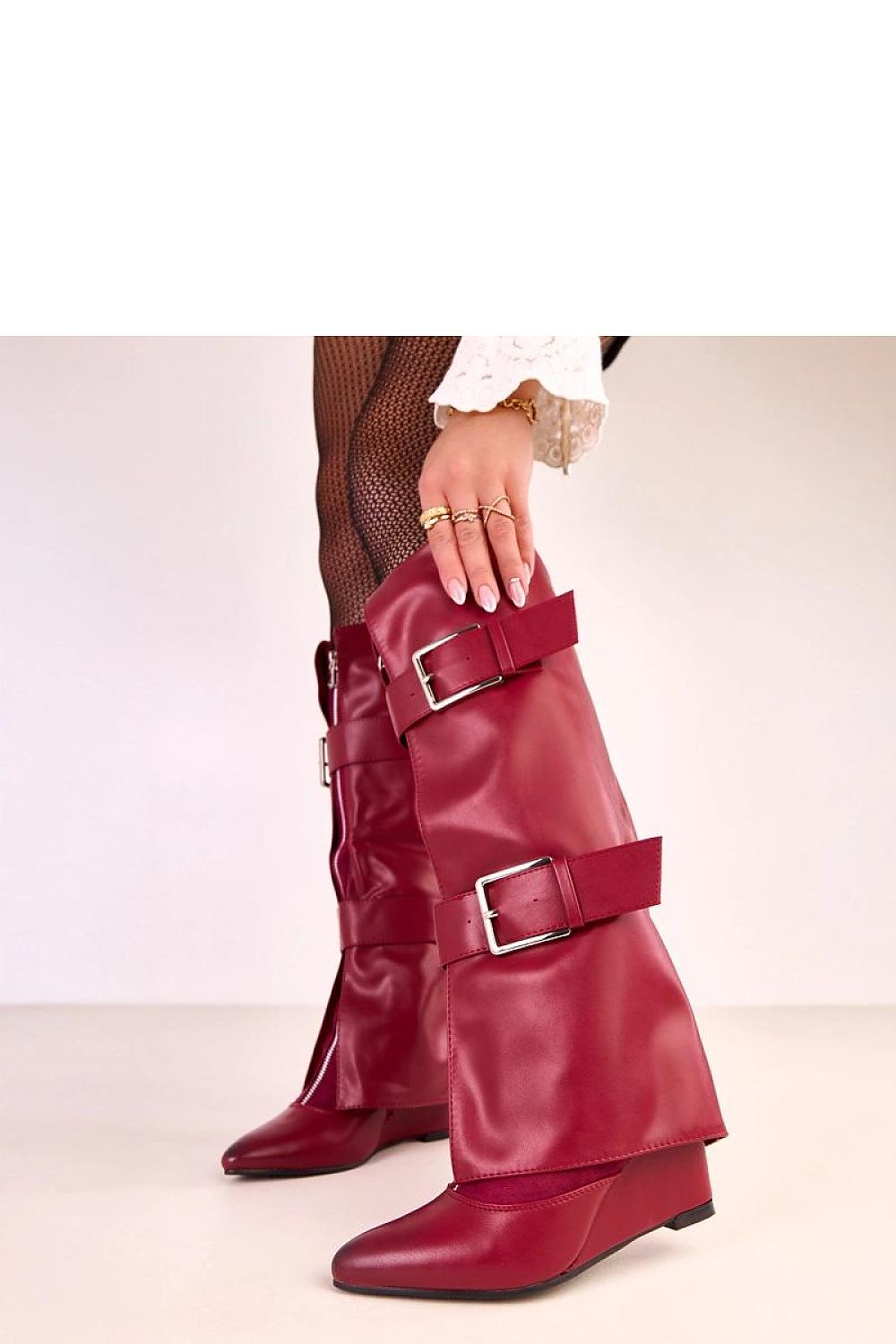 Women Buskin Boots - High Wedge Shoes