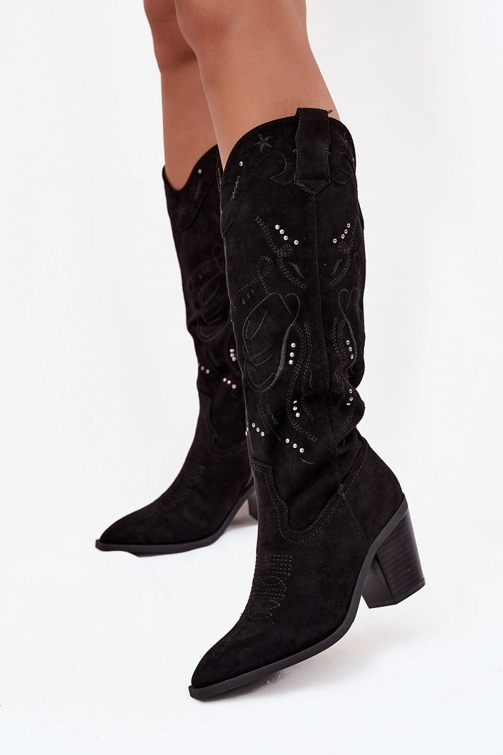 Women Heel Boots - Chic Casual Boots - Tapered