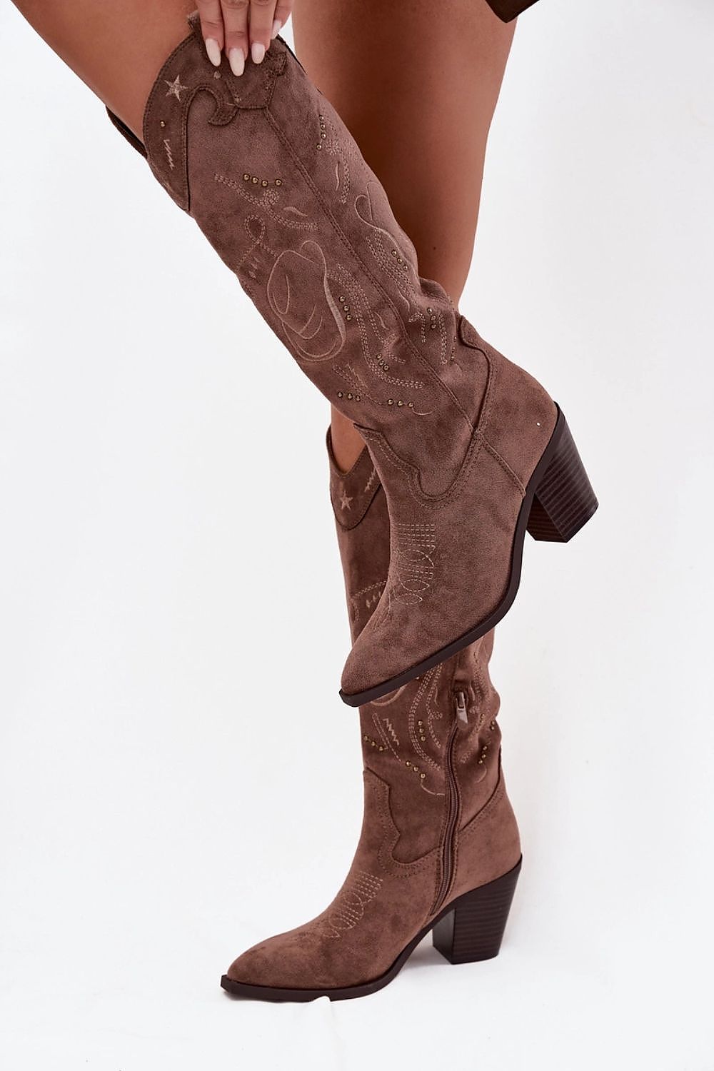 Women Heel Boots - Chic Casual Boots - Tapered