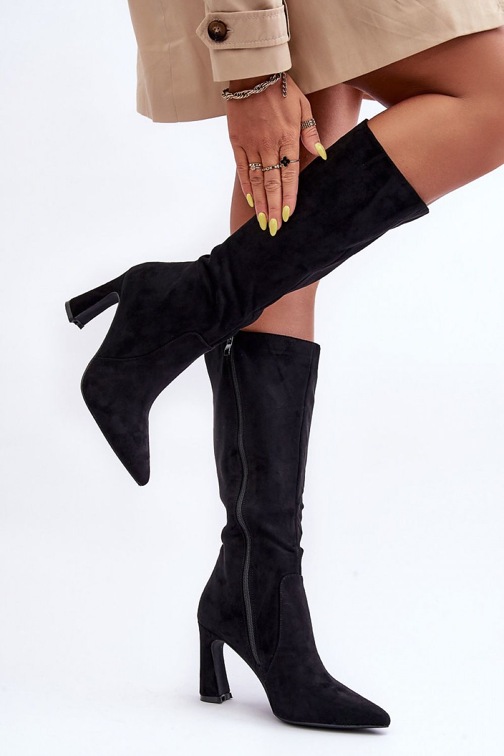 Women Heel Boots - High Block Shoes