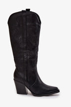 Women Heel Boots - High Block Shoes