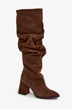 Women Heel Boots - High Block Shoes