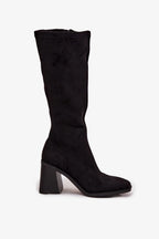 Women Heel Boots - High Block Shoes