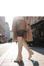 Women Heel Boots - High Block Shoes