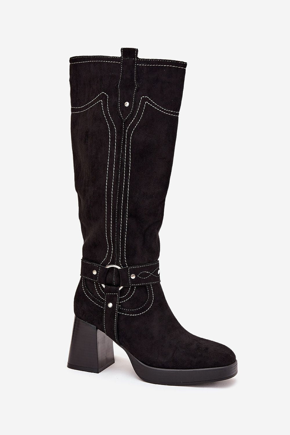 Women Heel Boots - High Block Shoes