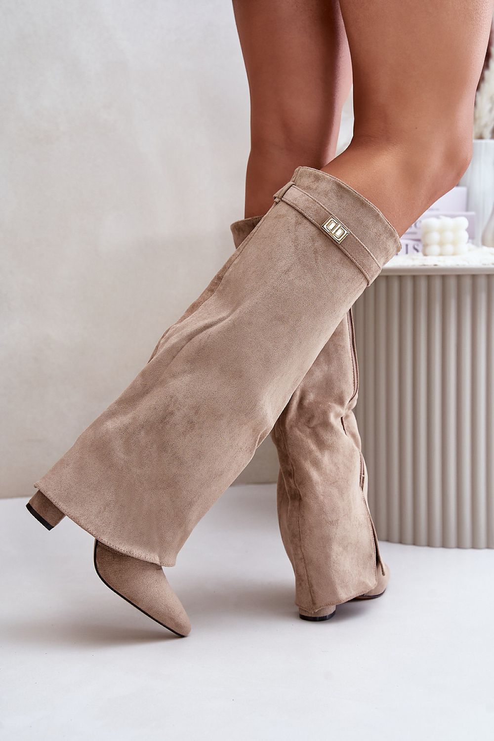Women Heel Boots - High Block Shoes