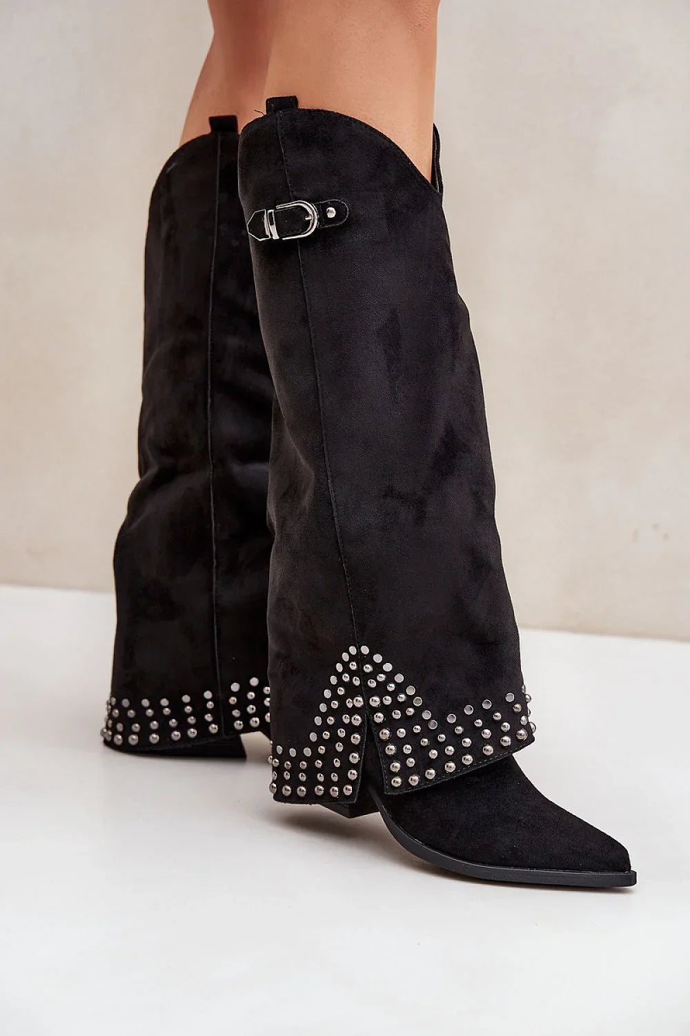 Women Heel Boots - High Block Shoes