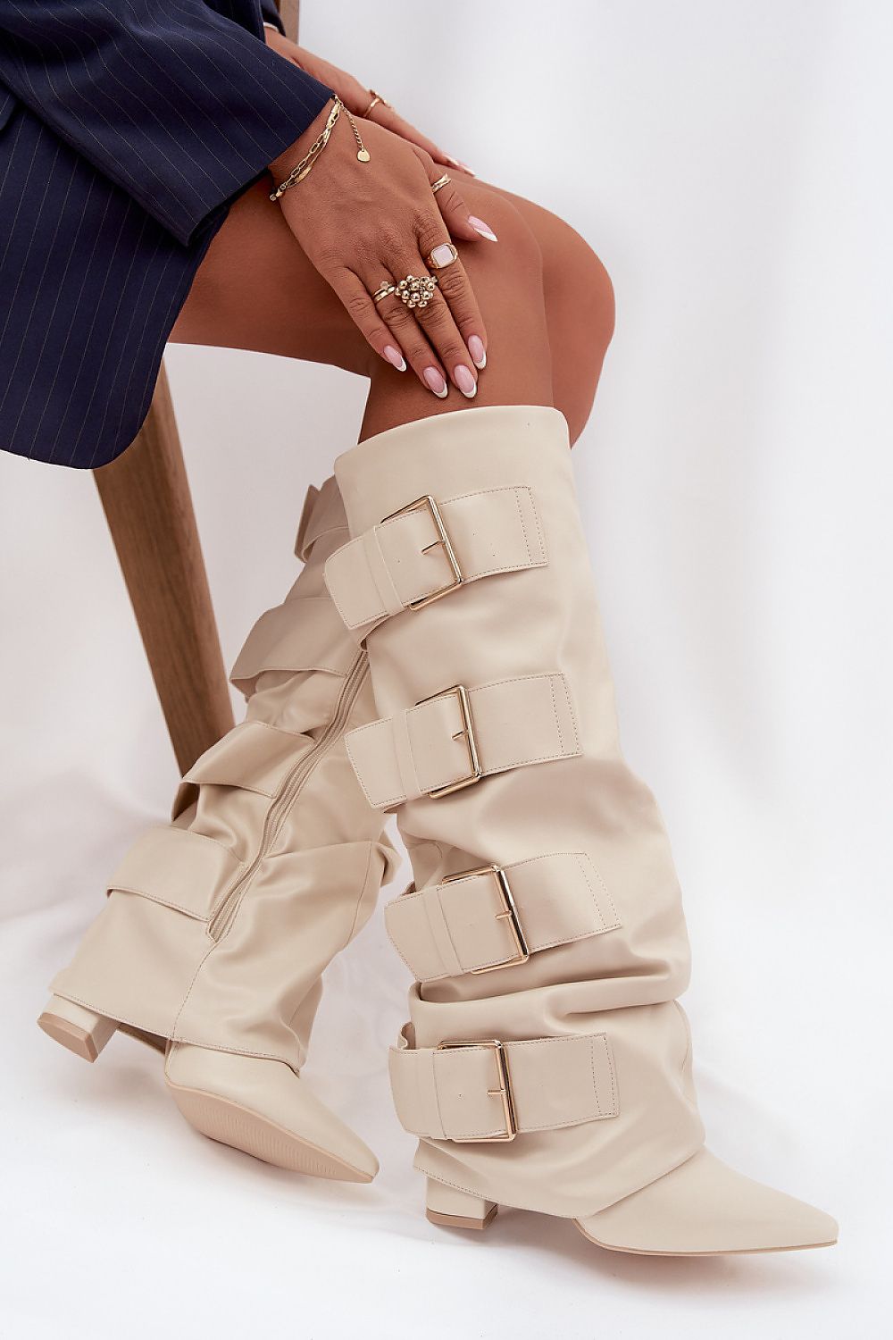 Women Heel Boots - High Block Shoes