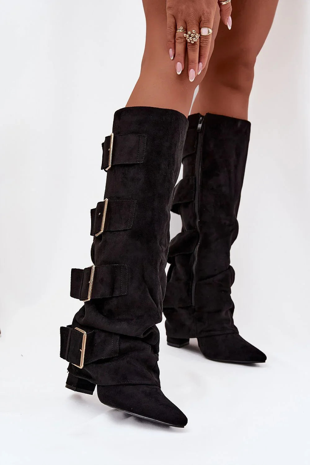 Women Heel Boots - High Block Shoes