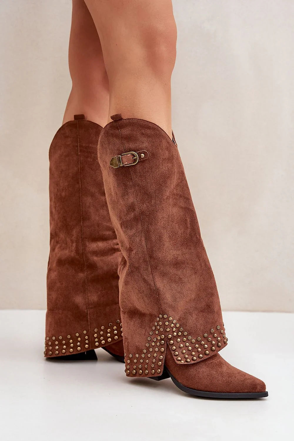 Women Heel Boots - High Block Shoes