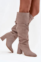 Women Heel Boots - High Block Shoes