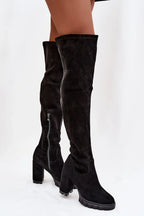 Women Heel Boots - High Block Shoes