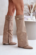 Women Heel Boots - High Block Shoes
