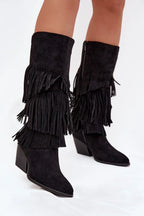Women Heel Boots - High Block Shoes